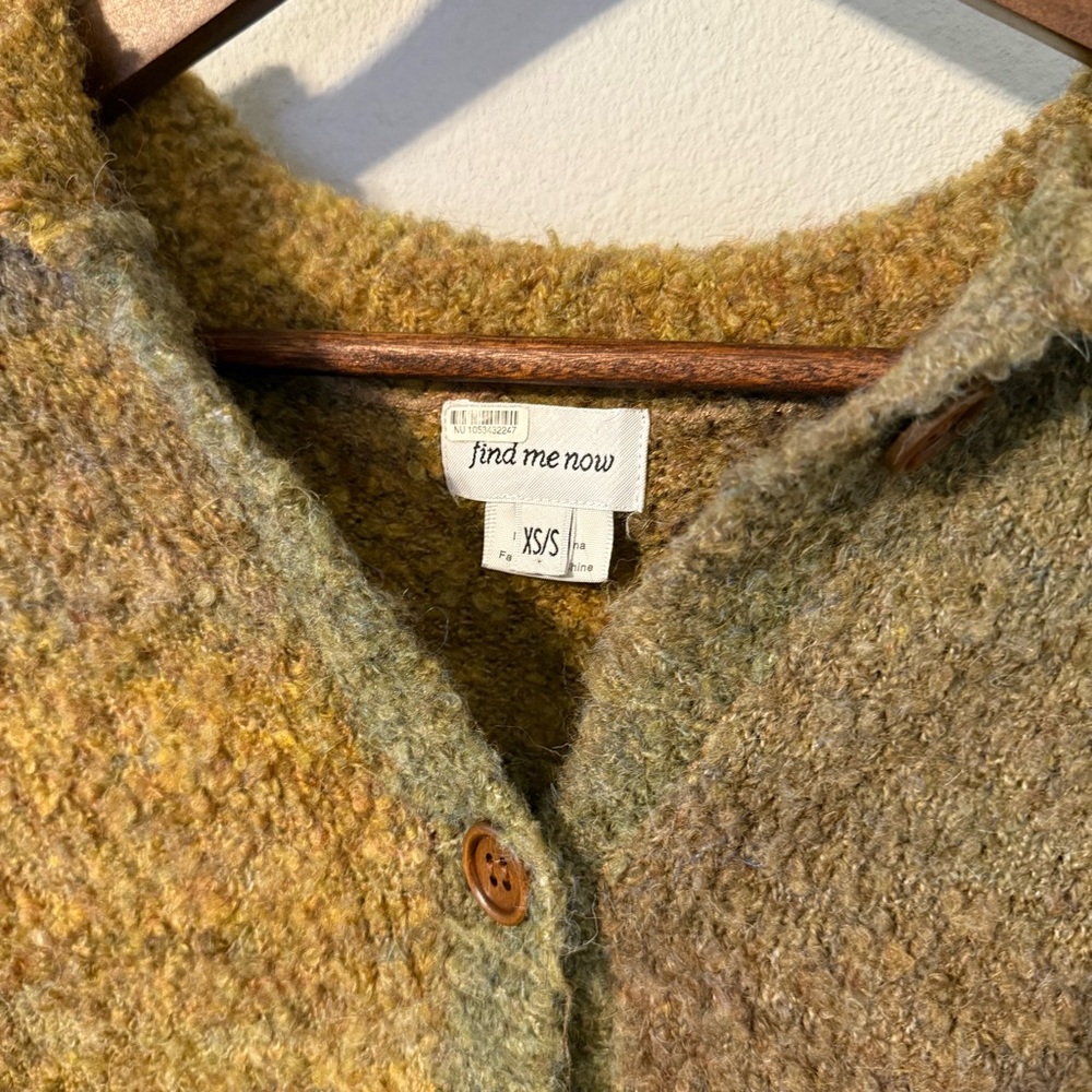 Free People XS/S Dusty Knit Button Cardigan Find Me Now - Picture 2 of 5